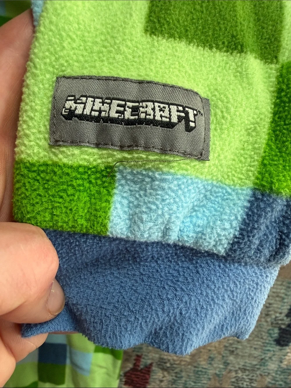 Minecraft Creeper Fleece Hooded Onesie Pajamas Union Suit